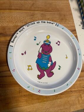 Vintage Barney Plate 1992 strike up the band